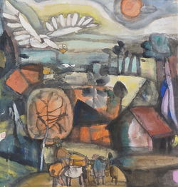 中華創(chuàng)世神話文藝創(chuàng)作工程 施大畏談連環(huán)畫繪本 伯鯀獻(xiàn)身